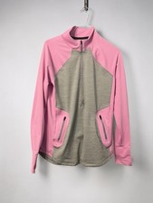 Under Armour Pullover Womens Large ColdGear Reactor Fitted 1/4 Zip Gray Pink