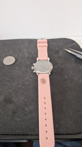 ๐ LEADSTAR Rainbow Dial Pink Silicone Watch โ Crystal Bezel, Unworn! ๐ - Picture 9 of 11