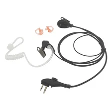 Vox Headset Walkie Talkie Earpiece Mic 2 Pin Screw Ear Piece Two Way Radio Ea...