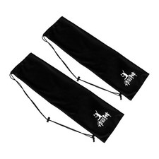 2 Pcs Racquet Cover Bag Black Single Shoulder Badminton Beginner