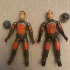 Hasbro G.I. Joe Flash and Grand Slam  pair, 1980s, loose with accessories