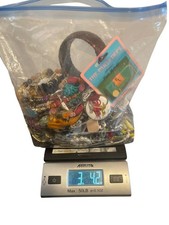 3 lbs 4.2 oz Craft Jewelry Lot Rhinestones Chains Beaded Repair Repurpose Resell