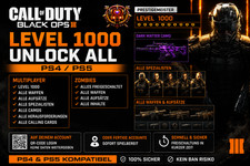 PS5/PS4 BLACK OPS 3 ALLES FREIGESCHALTET DARK...