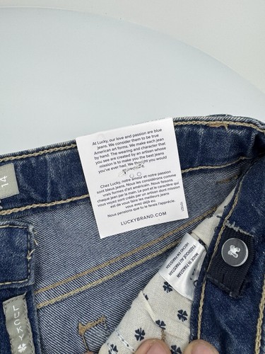 Lucky Brand Girls' Big 5-Pocket Cuffed Stretch Denim Shorts, Riley Ada wash, 14 - Picture 4 of 9