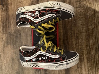 VANS x Stranger Things Hell Fire Club Sneakers Unisex, Size 9