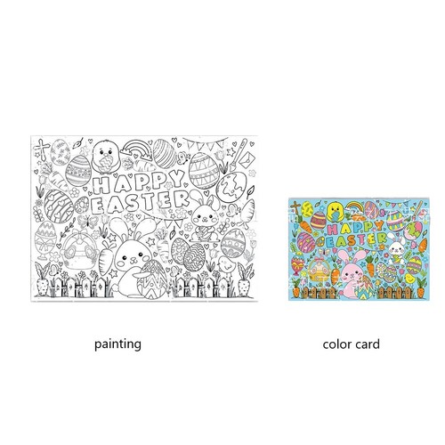 Decorate Your Wall with this Easter Giant Coloring Poster Perfect Keepsake - Picture 2 of 12