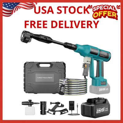 #ad Cordless Power Washer for Makita 18V Battery Portable Handheld Pressure Washer $136.99
