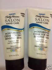 4 X Sally Hansen Salon Hand Care Moisturizing Creme For DRY SENSITIVE SKIN NEW.