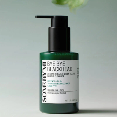SOME BY MI BYE BYE BLACKHEAD 30 DAYS MIRACLE GREEN TEA TOX BUBBLE CLEANSER 120g