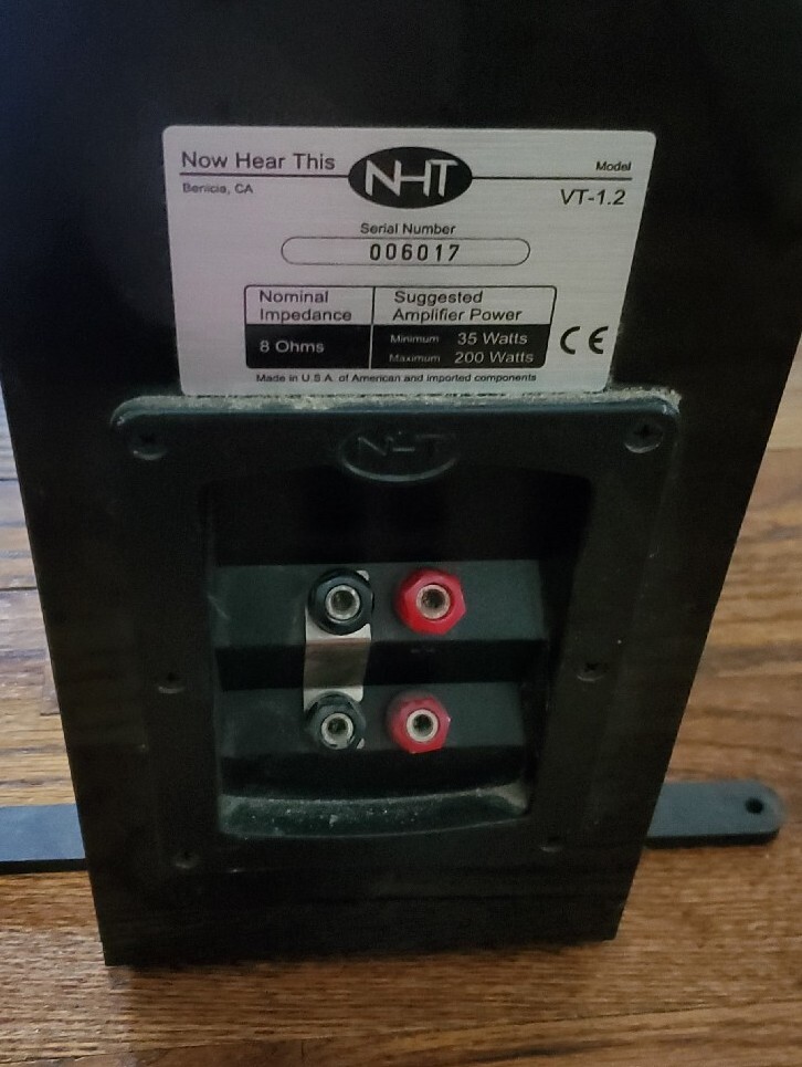 Pair of Now Hear This (NHT) VT1.2 Floorstanding Speakers Tested and