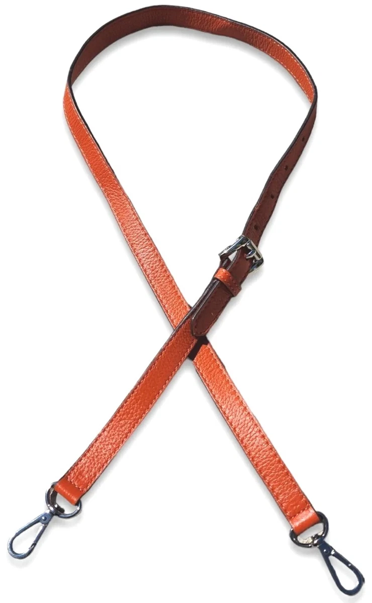 Michael Kors Handbag Replacement Strap Orange Leather Silver Hardware