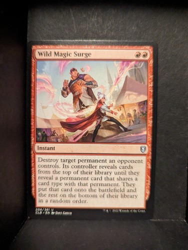 Wild Magic Surge (206) Battle for Baldur's Gate CLB MTG Magic Free Shipping!