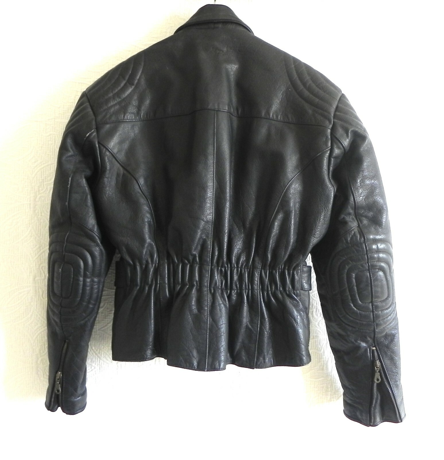 Vtg Well Done Motorcycle Jacket Heavy Duty Insulated Padded ...