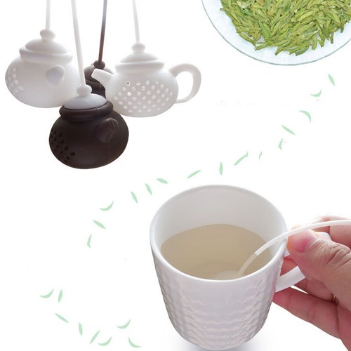 Silicone Tea infuser loose Tea Leaf Leaves Herbal Strainer Diffuser Tool - Picture 13 of 26