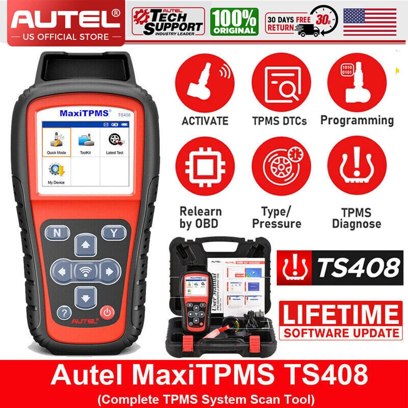 Autel MaxiTPMS TS408S, 2024 TPMS Relearn Tool Updated Of TS401 TS408