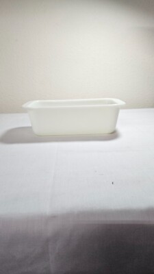 Vintage PYREX Opal White Milk Glass Loaf Pan 213 22 X 11 cm Baking Dish