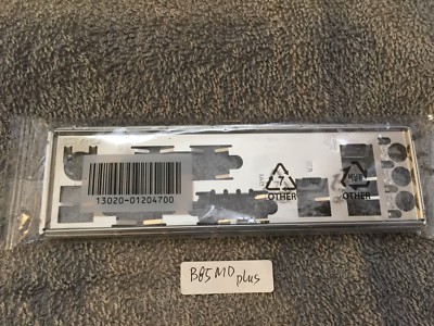 ASUS IO SHIELD for ASUS  B85MD PLUS , B85M-D PLUS , ORIGINAL , NEW