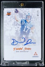 2019 Daniel Jones /25 AUTO RC ORANGE ROOKIE INK Giants Duke Panini Luminance