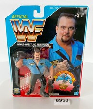 Vintage WWF Hasbro Big Boss Man Series 3 Blue Card 1992