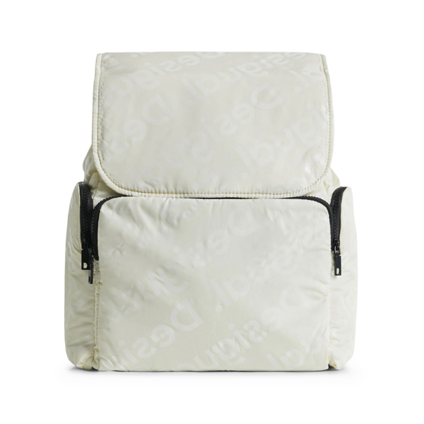 DESIGUAL - ZAINO DONNA POSTERIORE COLORAMA HELSINKI 22WAKA05/1008 NUOVO BIANC...