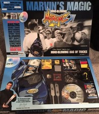 New Marvin's Magic Kit Mind Blowing Set Bag of Tricks Illusions Stunts with DVD