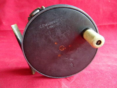 EINE SEHR GUTE VINTAGE C. FARLOW 3 STÜCK 3 1/2'' FORELLE PERFEKTES MUSTER FLIEGENROLLE