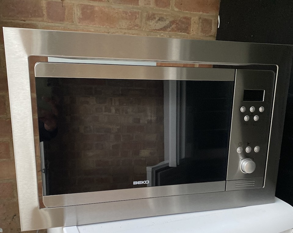 Beko BuiltIn Microwave Stainless Steel eBay