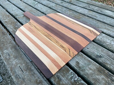 Handmade pizza peel from solid wood