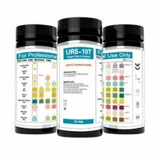 100 Strips URS-10T Reagent Urinalysis Strips 10 Parameters Urine Test StripON:Q