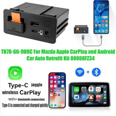 【未使用】Smart Connect Apple CarPlay アダプター Apple CarPlay Android Auto USB Adapter Hub for Mazda 6/3/2 CX30