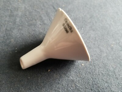 Coors Porcelain 20mL Perforated Hirsch Funnel Fits 13-15mm Paper, 60298 Chips