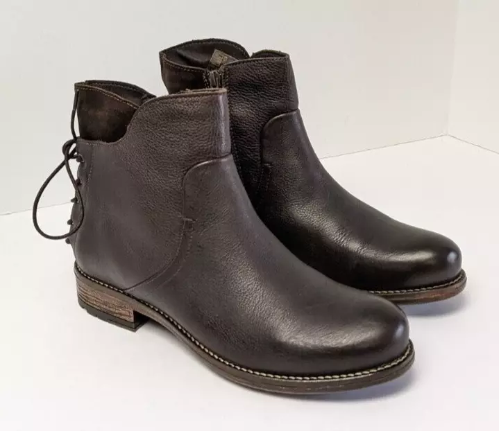 Eric Michael Martine Ankle Boots Brown Leather Women s 42 EU US 11 12