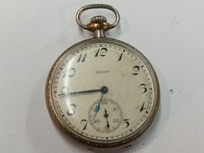  1924 Elgin Pocket Watch Grade 303 Model 3 12s 7j READ DESCRIPTION 