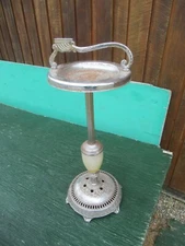 GREAT Vintage ART DECO Standing ASHTRAY Original Finish 28" High Lighter Holder