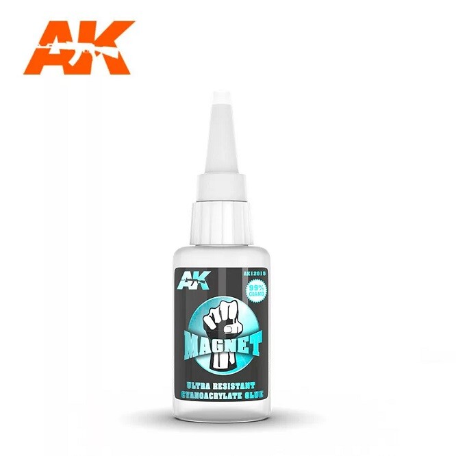 AK Interactive AK12015 - Magnet Cyanocrylate Glue 99% Cyano 20g - New