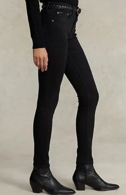 Джинсы-скинни Polo Ralph Lauren женские Tompkins, черные, 27