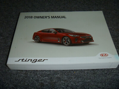 2018 KIA Stinger 2.0 GT GT1 GT2 Premium 3.3L Owner Operator Manual User Guide xz