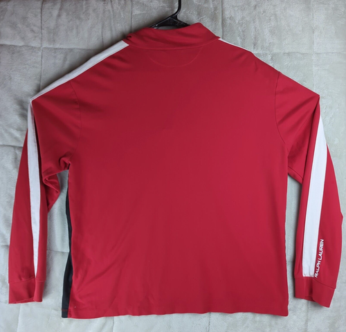 Polo Ralph Lauren Pima Cuarto Suave Cremallera Tacto Manga Larga Talla Hombre XL Logo Brazo - Imagen 7 de 12