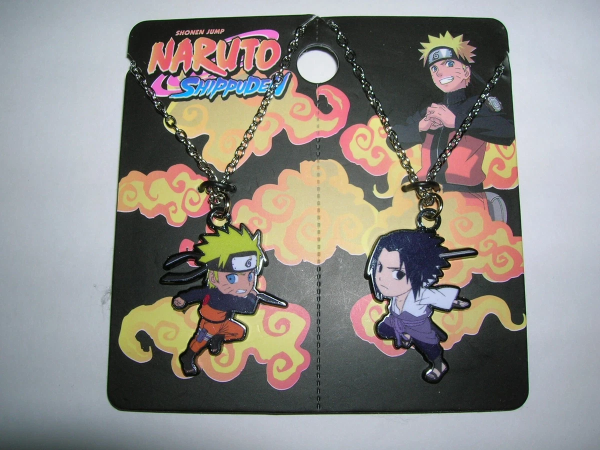 Naruto Shippuden fighting duo best friend necklace set jewelry