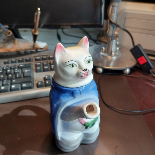 Süsse KATZENKANNE KANNE Teekanne Kaffeekanne KATZEN Figur Keramik Porzellan 18cm
