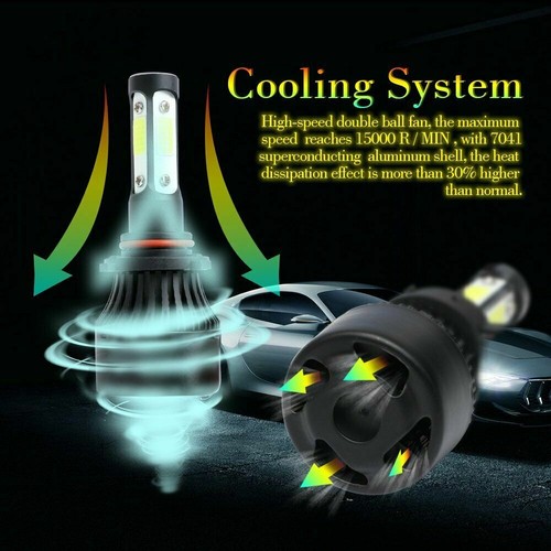 Combo Fits Honda CR-V CRV 2015-2019 LED Headlight Fog Light 6X 9005 H11 H8 Bulbs - Picture 9 of 12