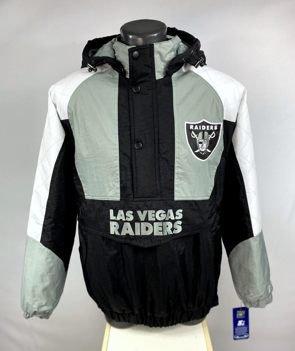 Jacket Makers Las Vegas Raiders Starter Grey and Black Jacket