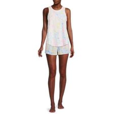 Secret Treasures Women's Sleep Shorts Size M Vivid White Leopard --O4--