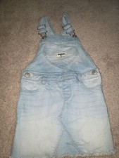 OshKosh B'gosh Toddler Girls' Heart Pocket Skirtall Overall Skirt Denim 4t Cute