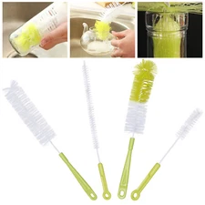 4 Pack Long &Short Handled PP Cleaning Brushes Portable Bottle Cleaner Brush Set