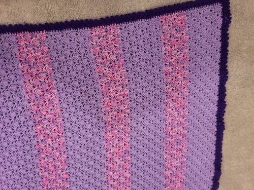vintage handmade afghan throw blanket - Picture 4 of 10
