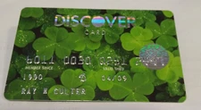 Discover bank credit card debit Collectable Rare "Never USED" Collector grade
