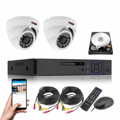 CCTV Camera System Kit Full HD DVR Recorder Outdoor 2MP