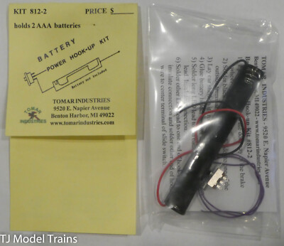 Tomar HO #812-2 Battery Power Hook-up Kit (Holds 2 AAA Batteries)