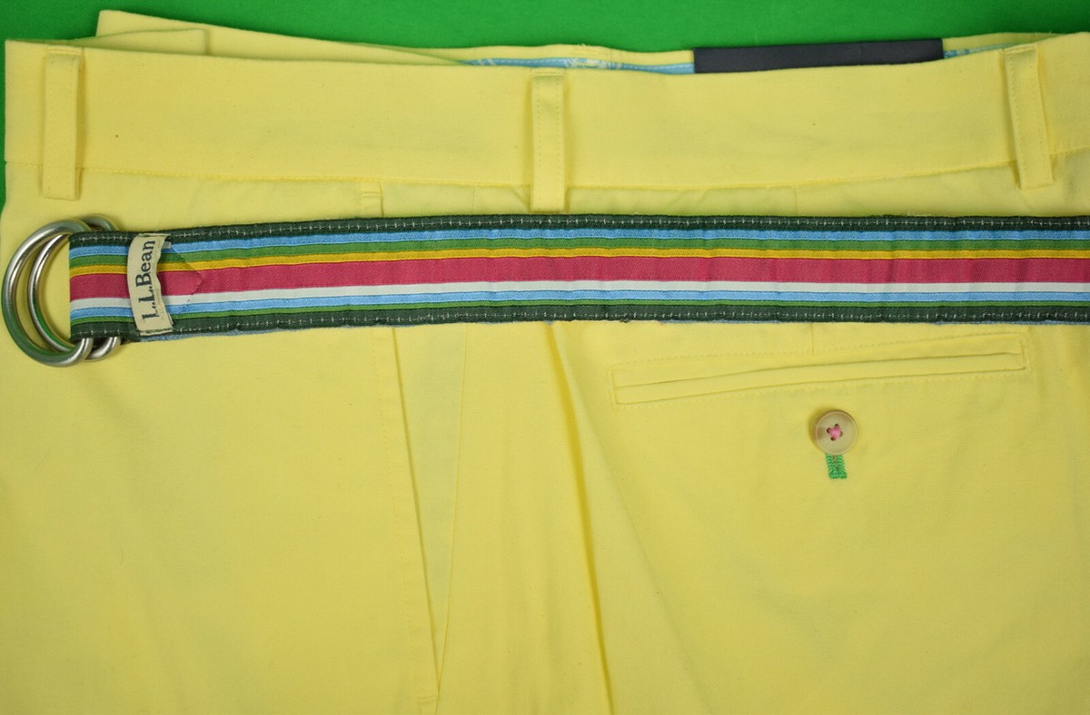 L.L. Bean Needlepoint Alpine Skiing D-Ring Belt Sz 36 display picture 3